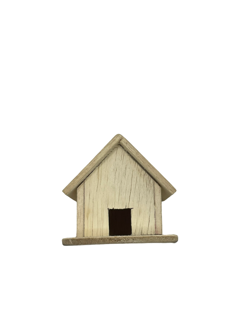 Casa de Madera Espiritual – Recipiente Sagrado para Espíritus, Muertos o Fundamentos